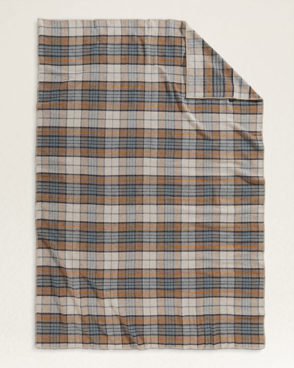 PENDLETON ECO-WISE WOOL PLAID/STRIPE BLANKET