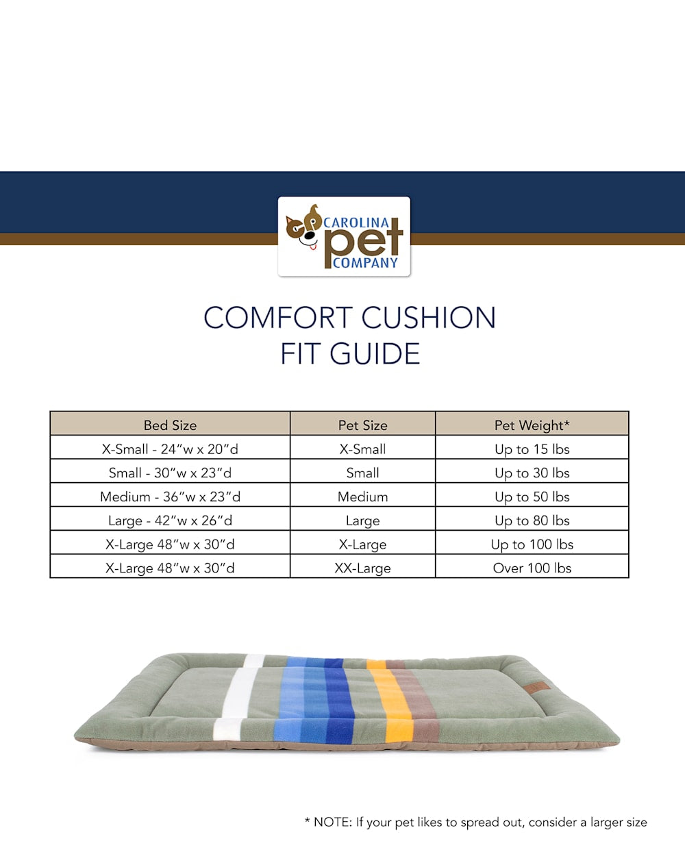 PENDLETON ACADIA NATIONAL PARK PET BED - COMFORT CUSHION