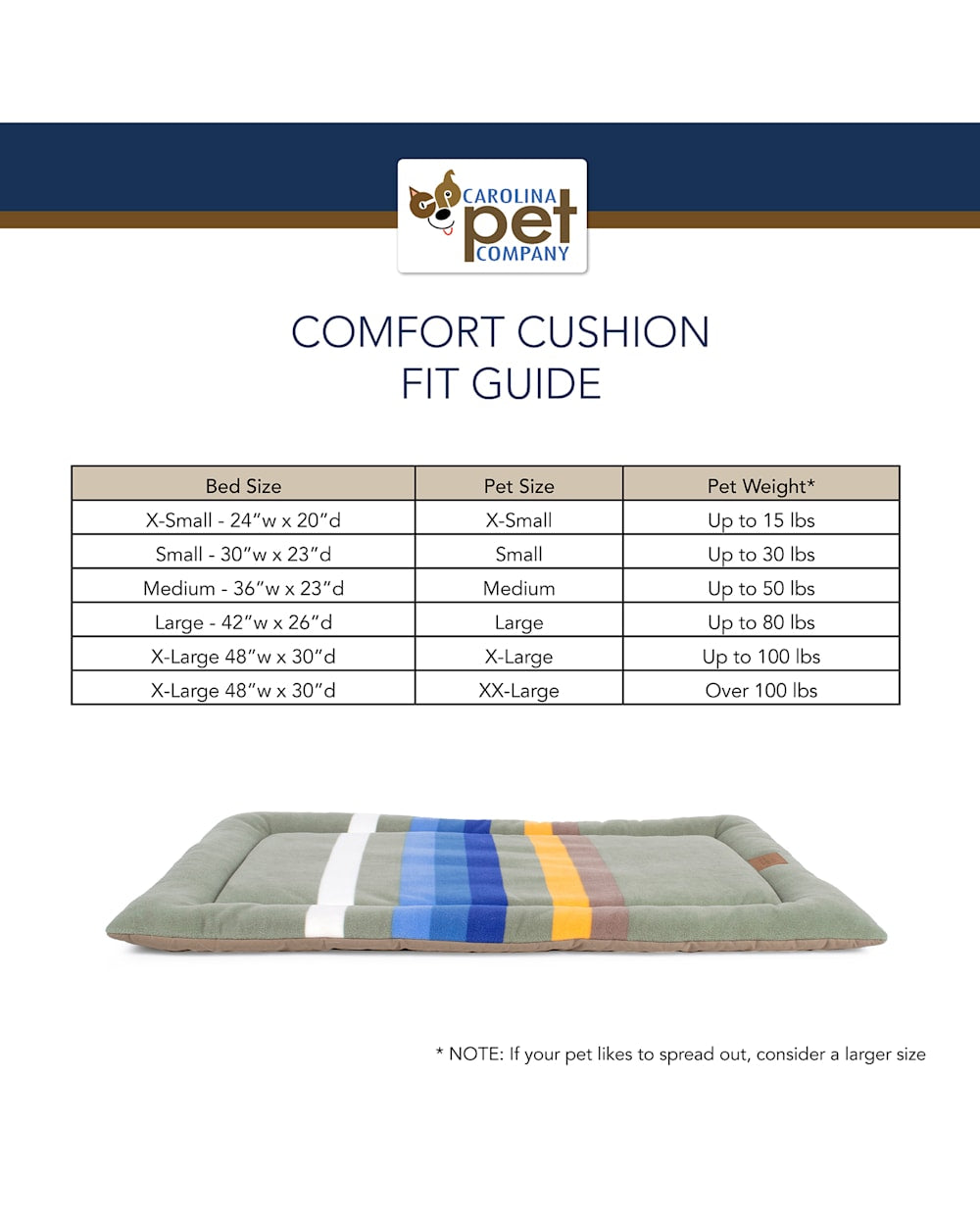 PENDLETON GRAND CANYON NATIONAL PARK PET BED - COMFORT CUSHION