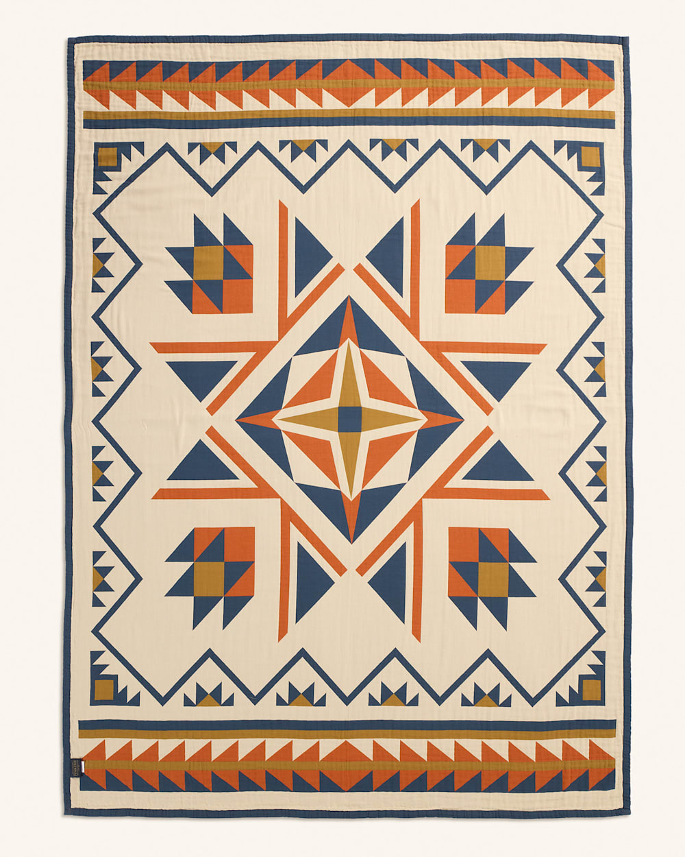 PENDLETON QUILTED STAR COTTON MATELASSE COVERLET