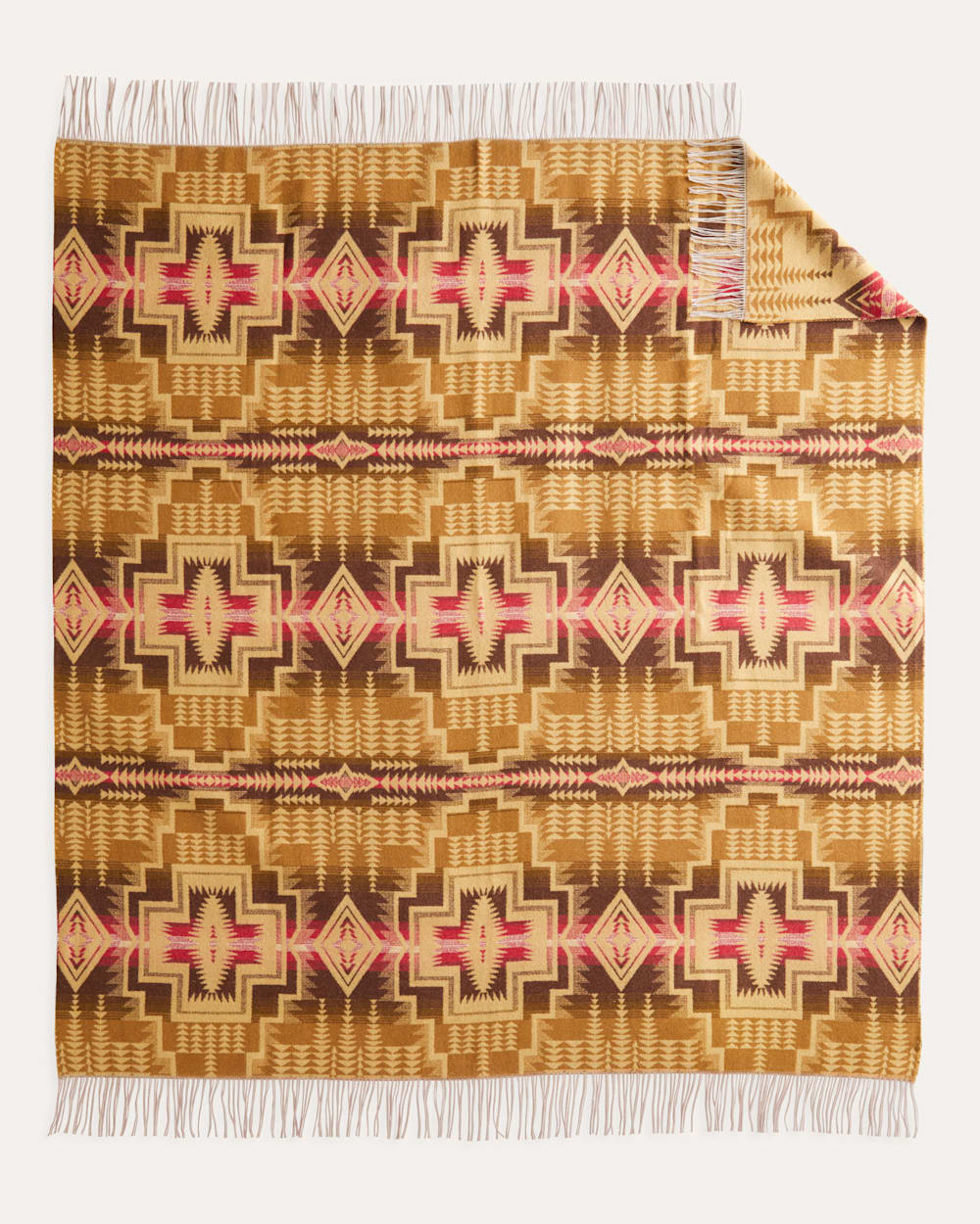PENDLETON HARDING STAR FRINGED THROW