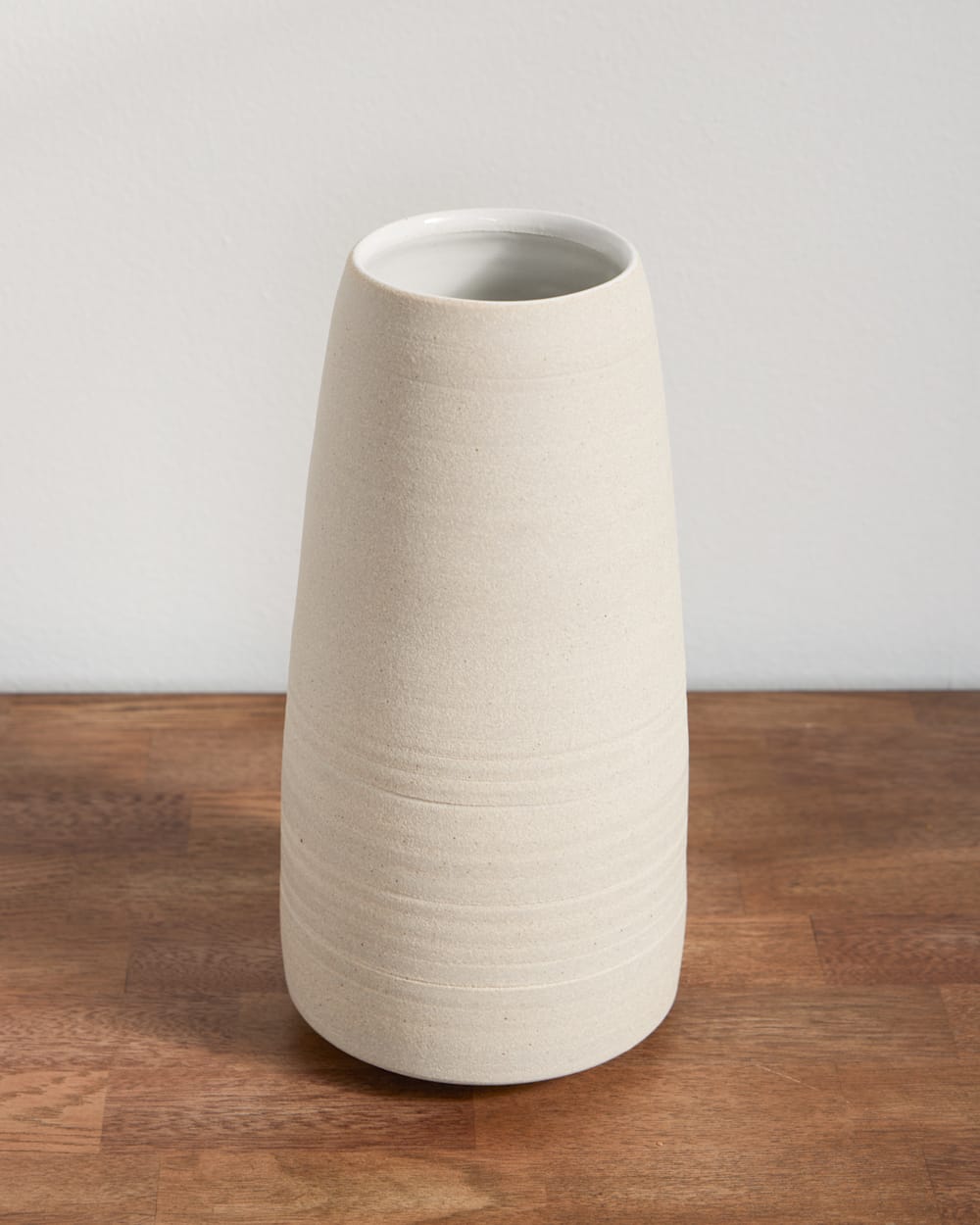 PENDLETON HANDMADE STONEWARE & WOOD STEM VASE