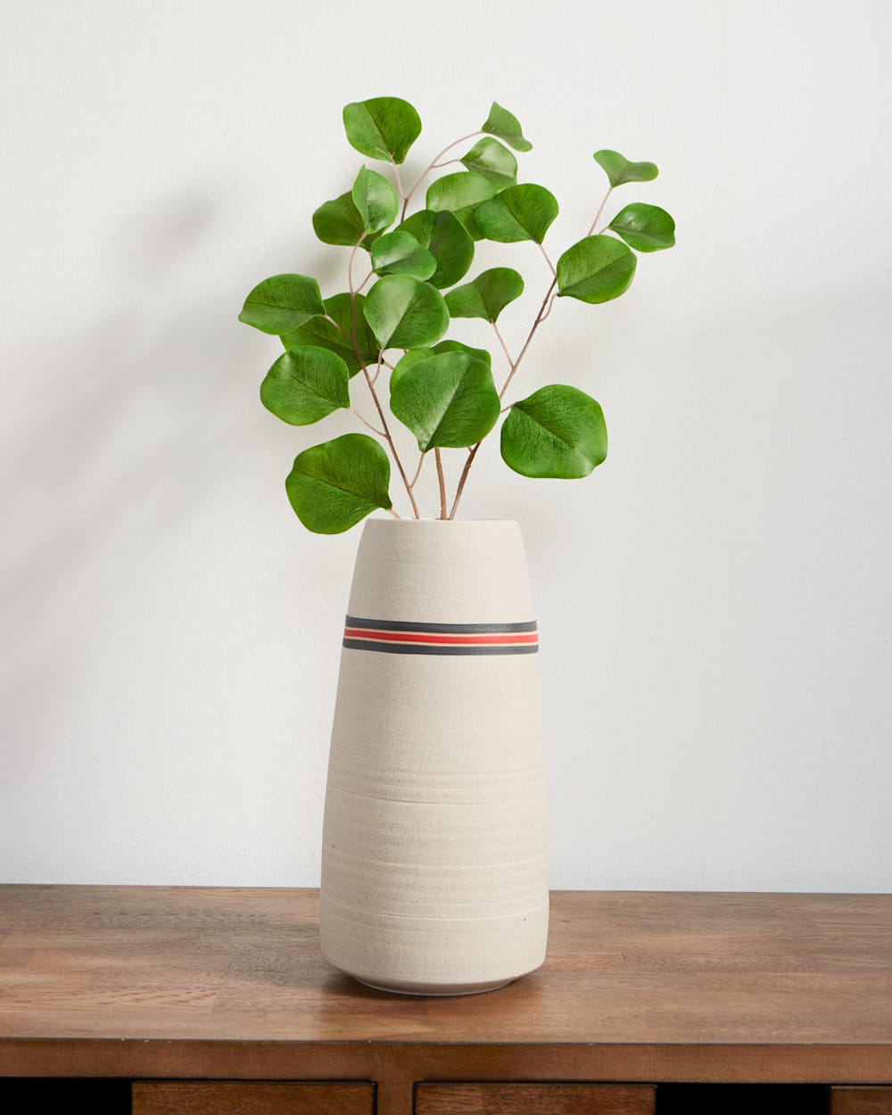 PENDLETON HANDMADE STONEWARE & WOOD STEM VASE