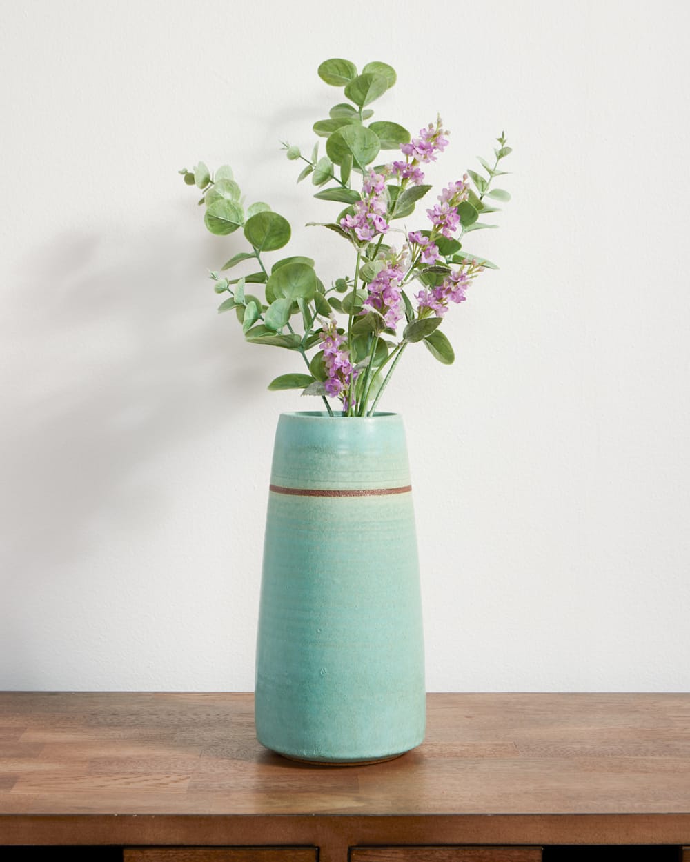 PENDLETON HANDMADE STONEWARE & WOOD STEM VASE