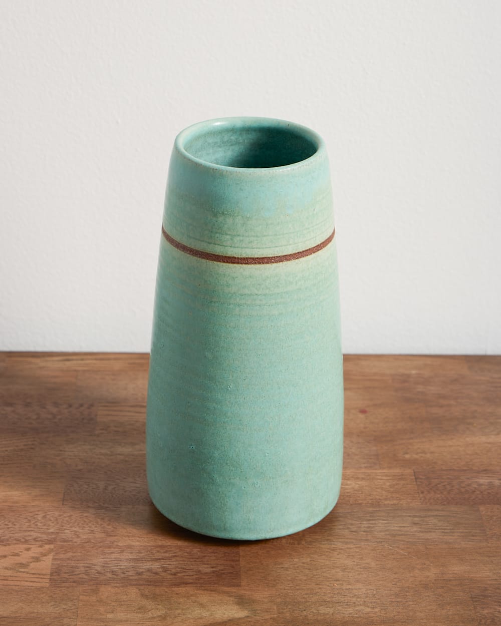 PENDLETON HANDMADE STONEWARE & WOOD STEM VASE