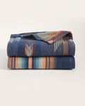 PENDLETON WYETH FALLS/STRIPE ORGANIC COTTON THROW GIFT PACK